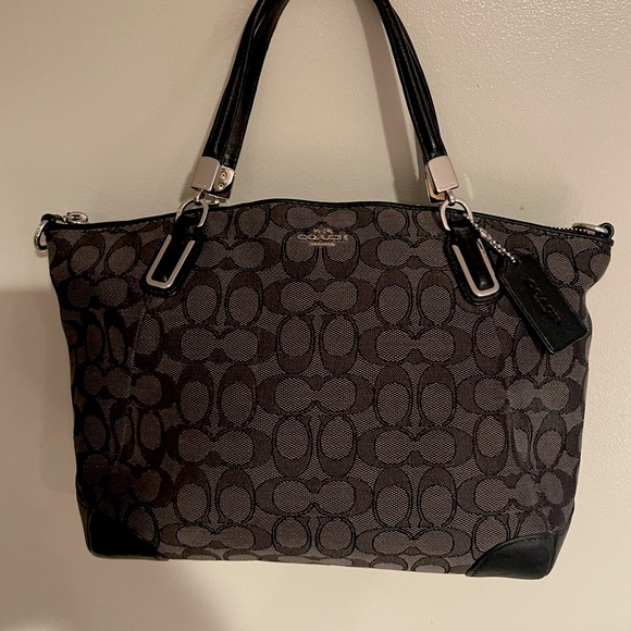 Coach | LIKE NEW | Grey/Black Canvas and Leather Small Kelsey Tote - Picture 11 of 11